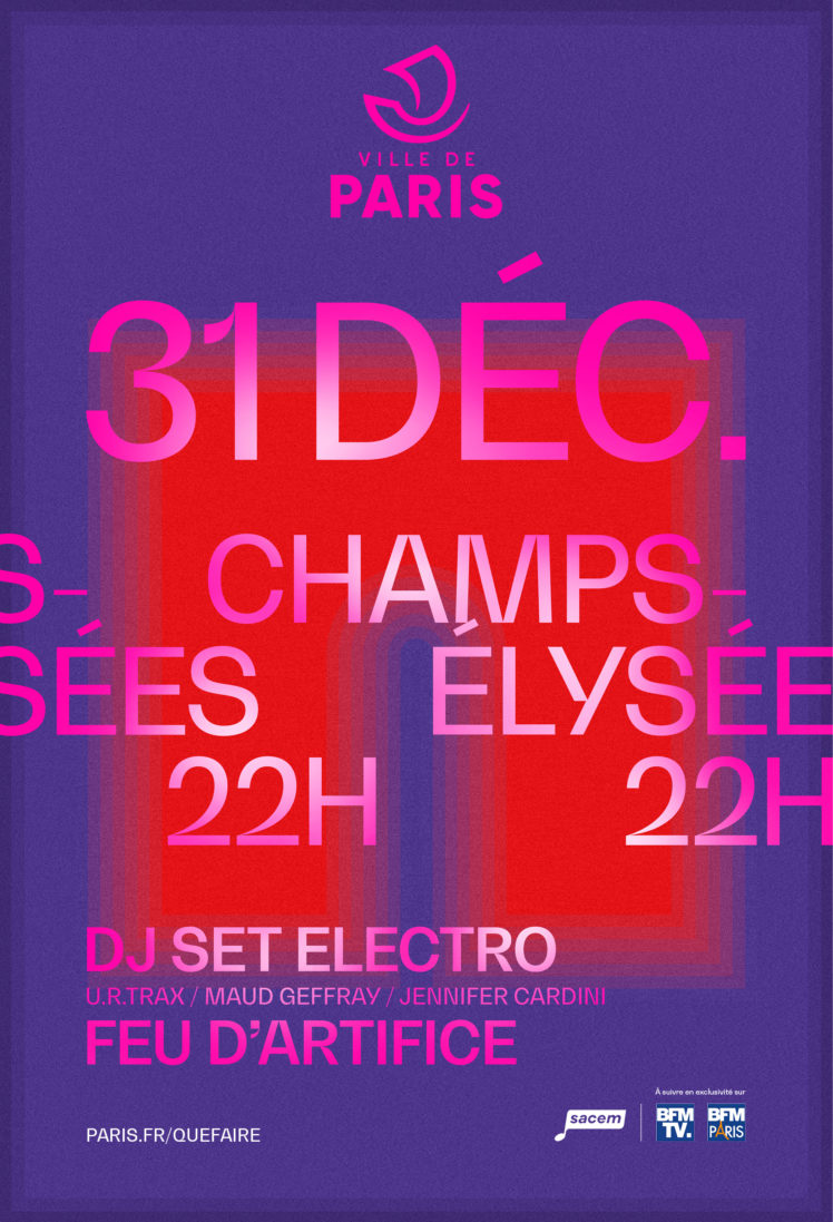 Affiche Paris 31 décembre 2021 - Arc de Triomphe