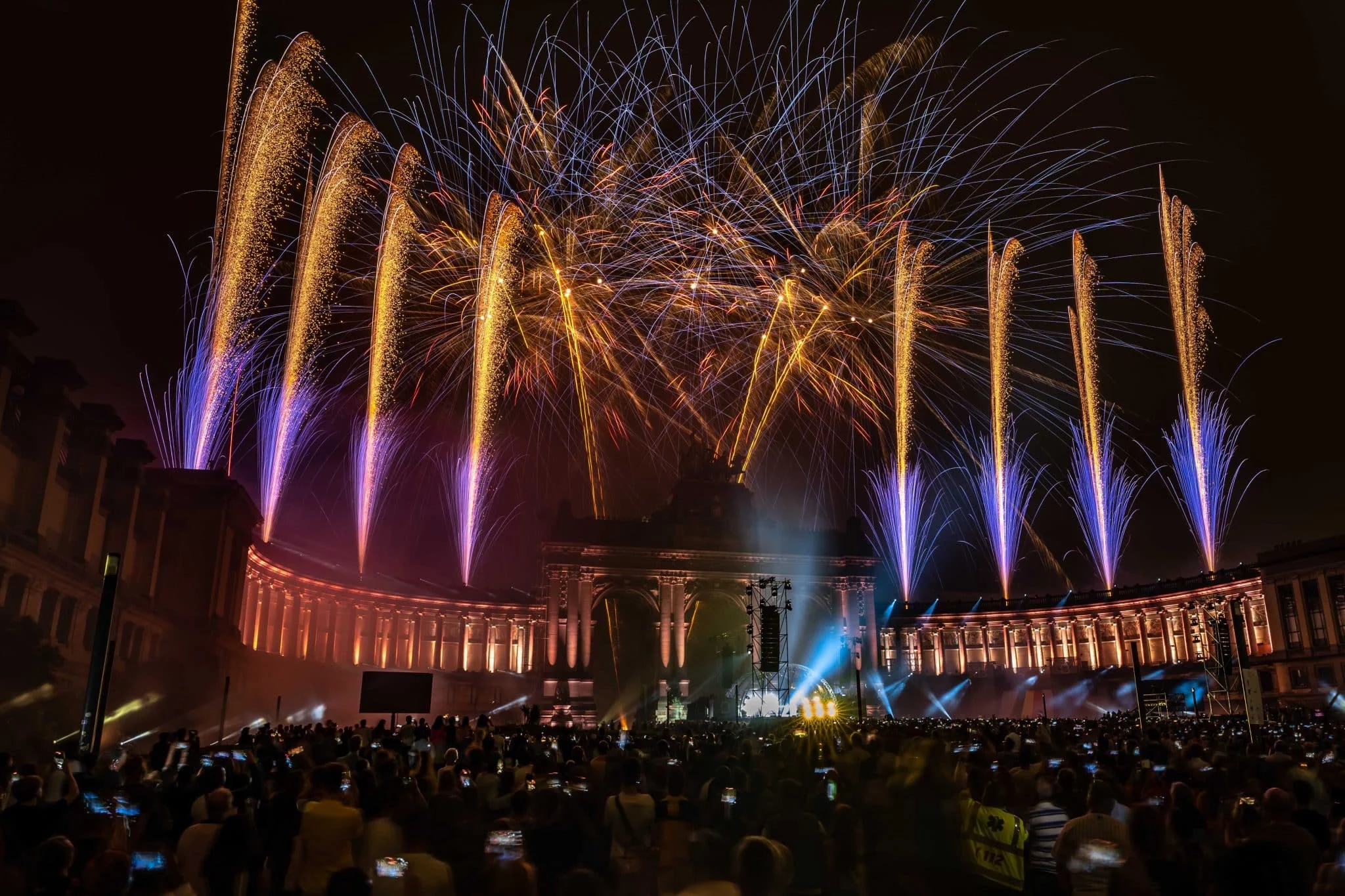 feu d'artifice à Bruxelles
